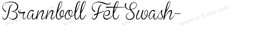 Brannboll Fet Swash字体转换